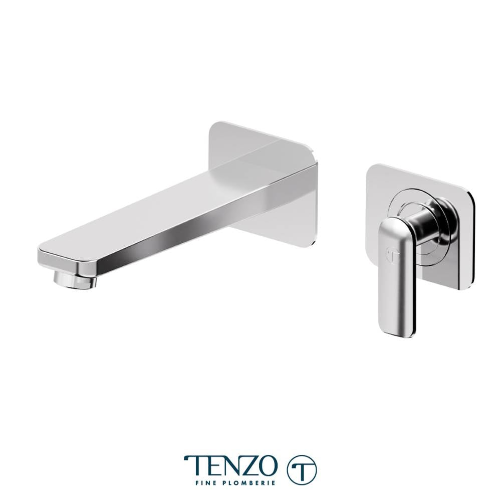 Tenzo F-DE14-P Trim For Delano Wall Mount Lavatory Faucet 2 Plates With Drain