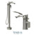 Tenzo F-DE52 Trim For Delano Floor Mount 3 Piece Tub Filler