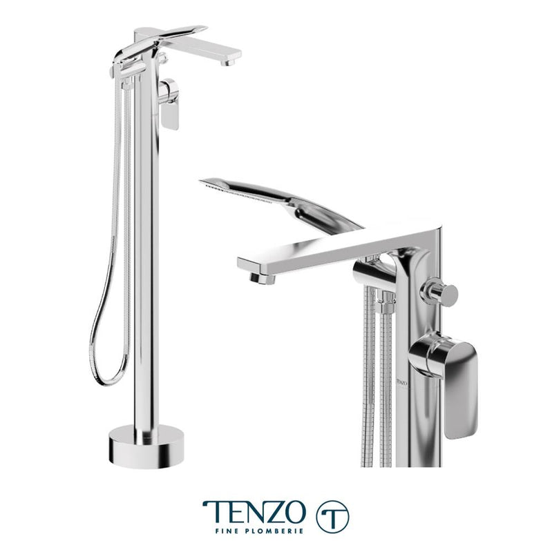 Tenzo F-DE52 Trim For Delano Floor Mount 3 Piece Tub Filler