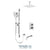 Tenzo F-DEPB33-511315 Trim For Delano T-Box Kit 3 Functions Pressure Balance