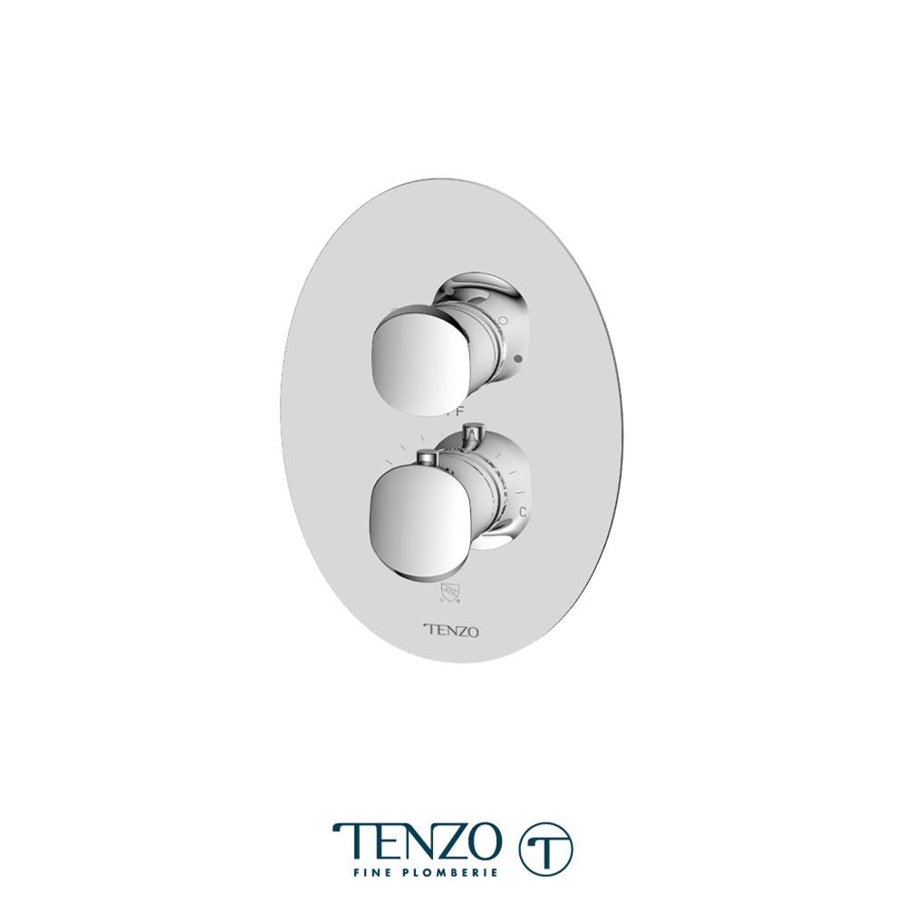 Tenzo F-FLT33-CR T-Box Valve Trims Fluvia Thermo. 3 Functions Diverter Chrome