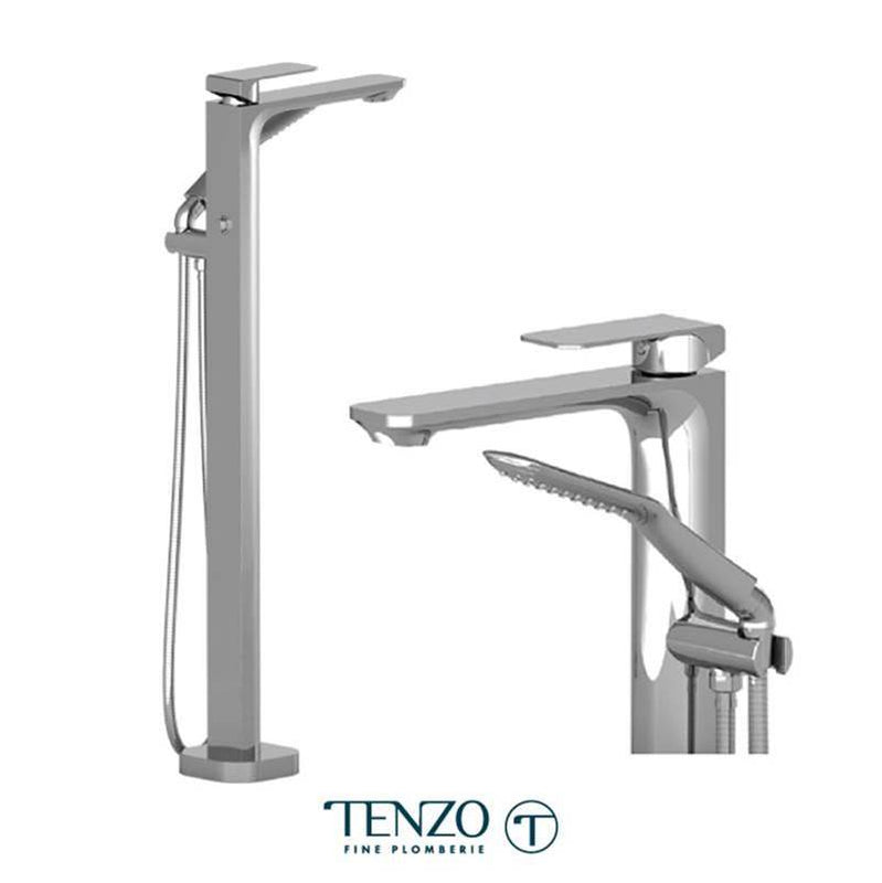 Tenzo F-QU51-CR Trim For Quantum Floor Mount Tub Filler