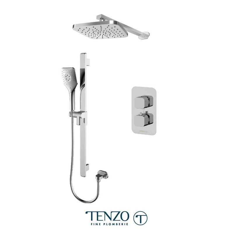 Tenzo F-QUT32-20114-CR Trim For Quantum T-Box Kit 2 Functions Thermo Chrome Finish