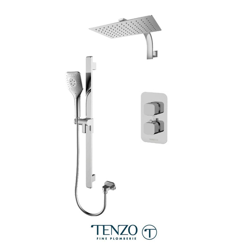 Tenzo F-QUT32-20119-CR Trim For Quantum T-Box Kit 2 Functions Thermo Chrome Finish