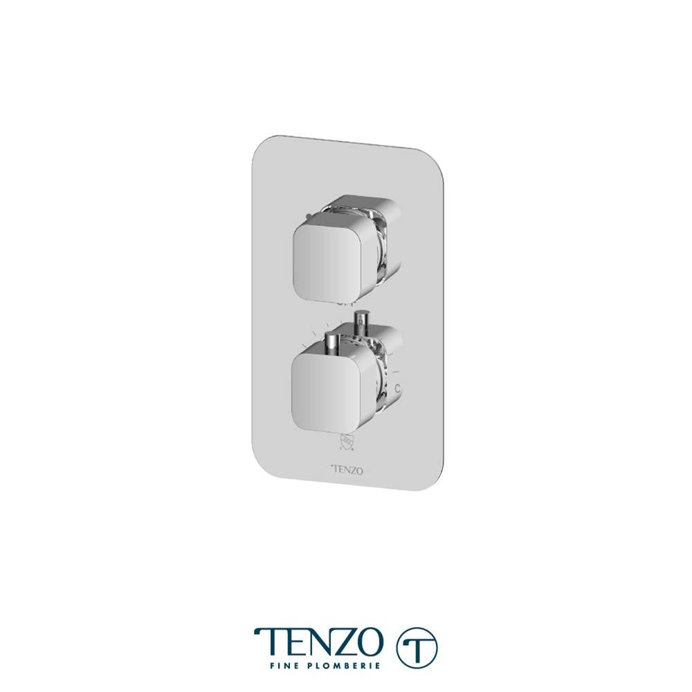 Tenzo F-QUT32-CR T-Box Valve Trims Thermo. 2 Functions Diverter Chrome