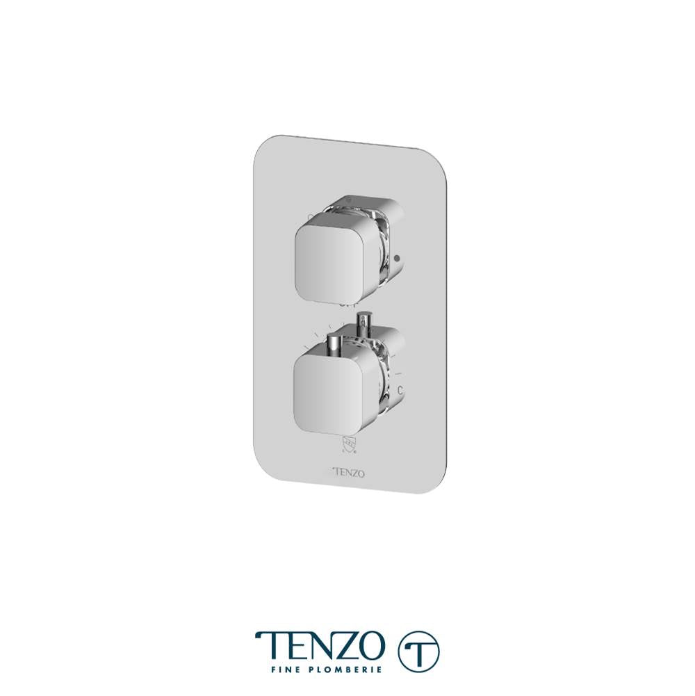 Tenzo F-QUT33-CR T-Box Valve Trims Thermo. 3 Functions Diverter Chrome