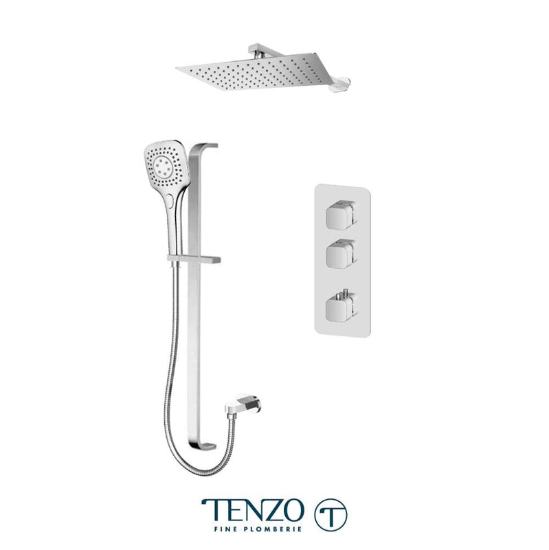 Tenzo F-QUT42-20215-CR Trim For Quantum Extenza Kit 2 Functions Thermo Chrome Finish