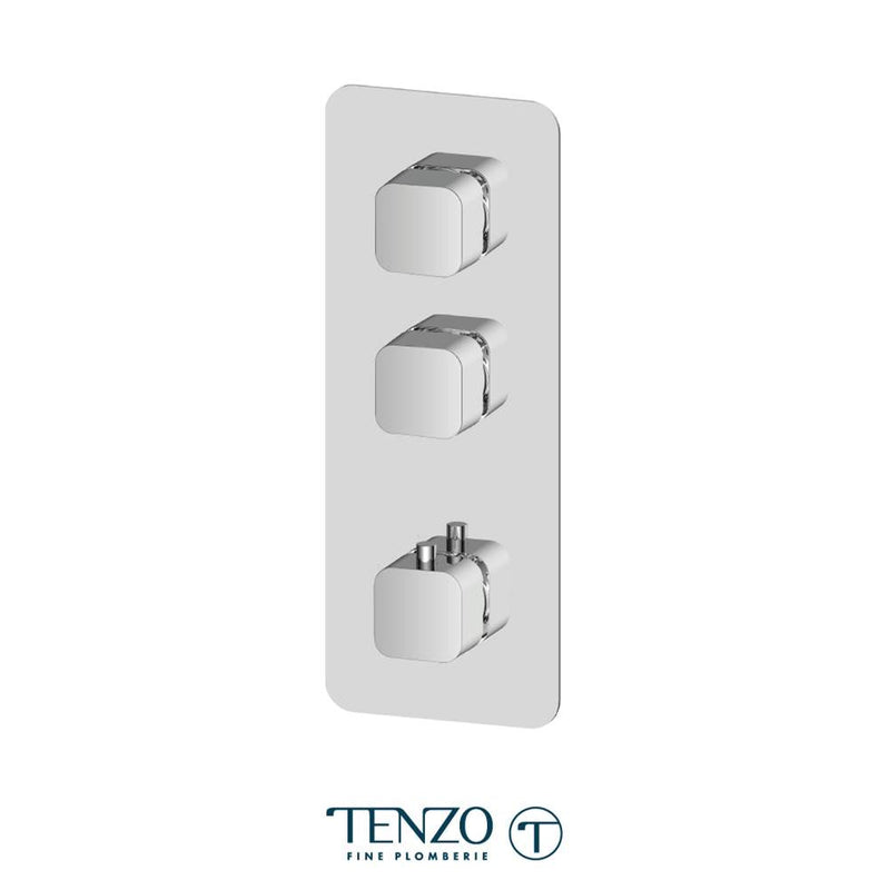 Tenzo F-QUT42-CR Extenza Valve Trims Quantum Thermo. 2 Functions Chrome