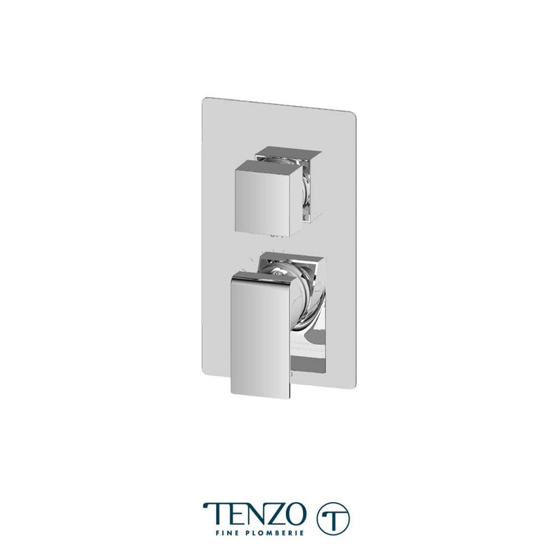 Tenzo F-SLPB33-CR T-Box Valve Trims Pressure Balance 3 Functions Diverter Chrome