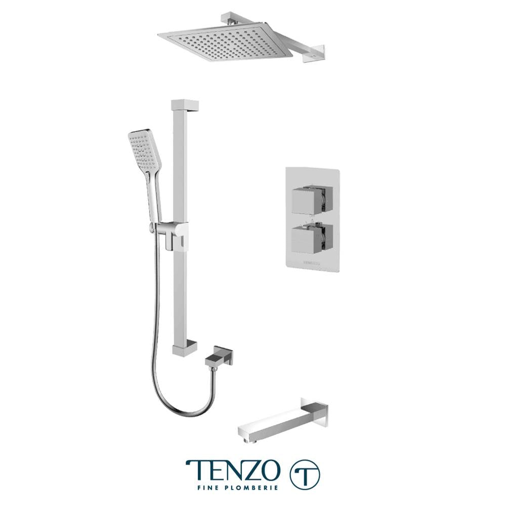 Tenzo F-SLT33-501145-CR Trim For Slik T-Box Kit 3 Functions Thermo Chrome Finish