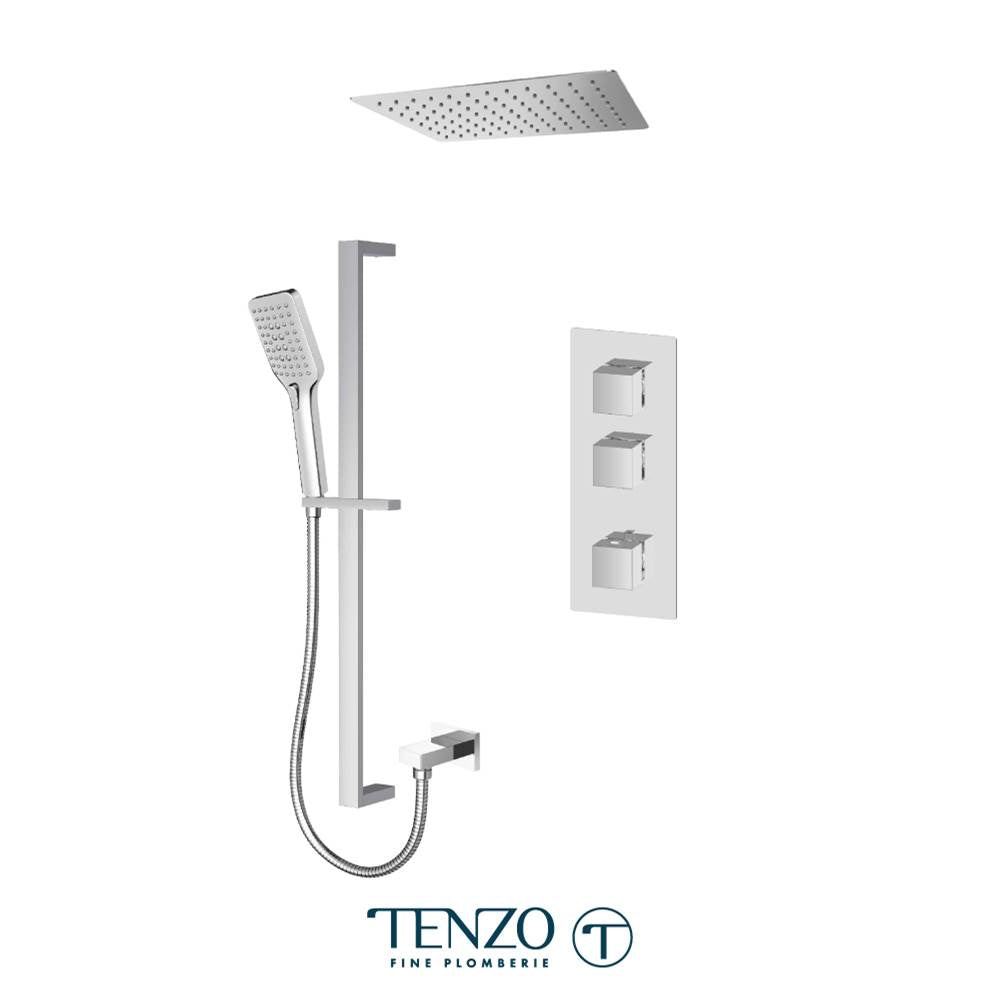 Tenzo F-SLT42-21261-CR Trim For Slik Extenza Kit 2 Functions Thermo Chrome Finish
