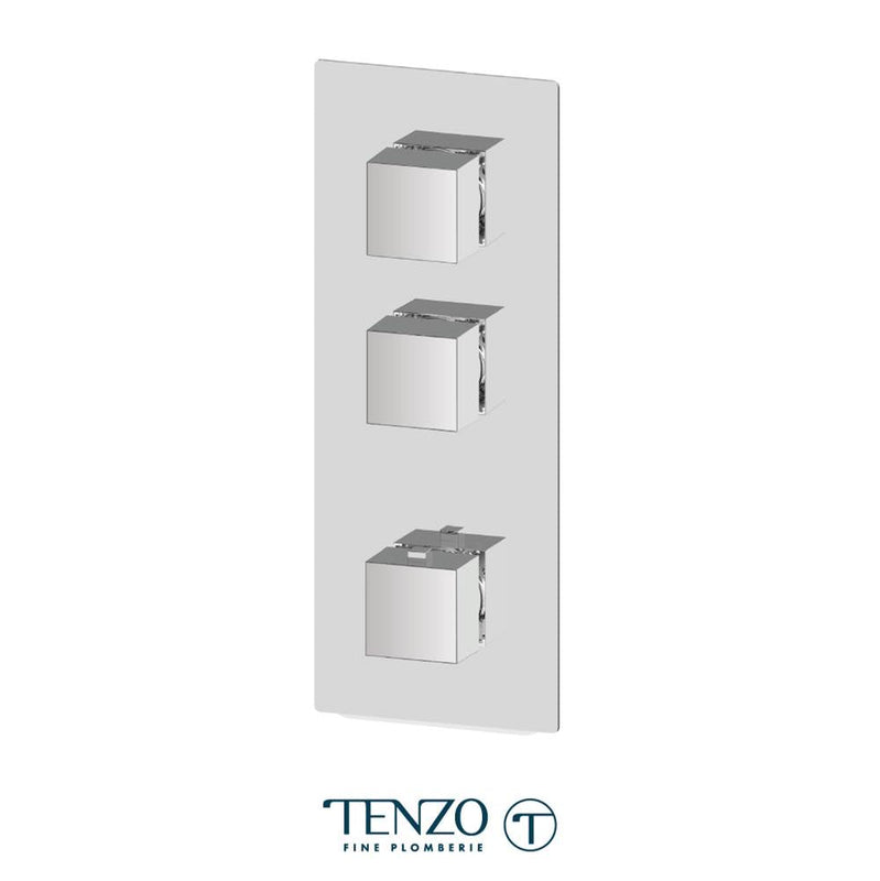 Tenzo F-SLT42-CR Extenza Valve Trims Slik Thermo. 2 Functions Chrome