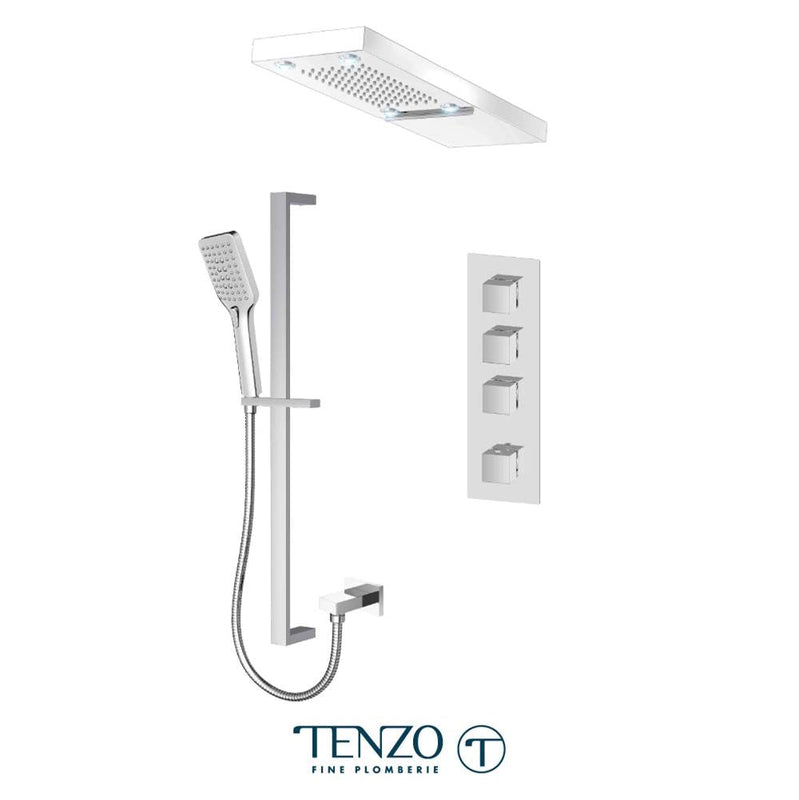 Tenzo F-SLT43-54252-CR Trim For Slik Extenza Kit 3 Functions Thermo Chrome Finish
