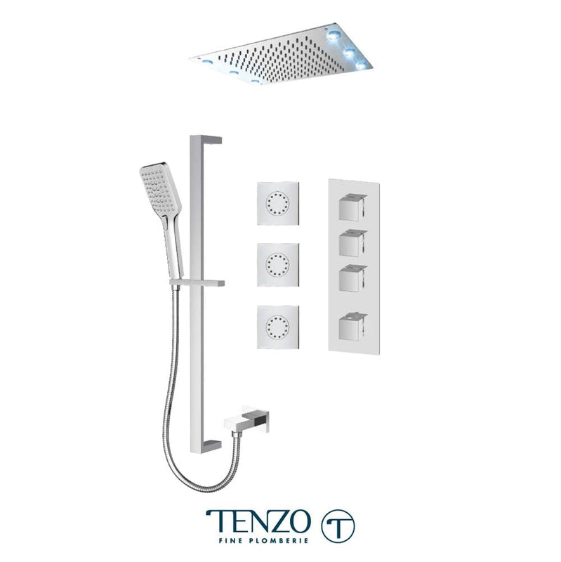 Tenzo F-SLT43-592438-CR Trim For Slik Extenza Kit 3 Functions Thermo Chrome Finish