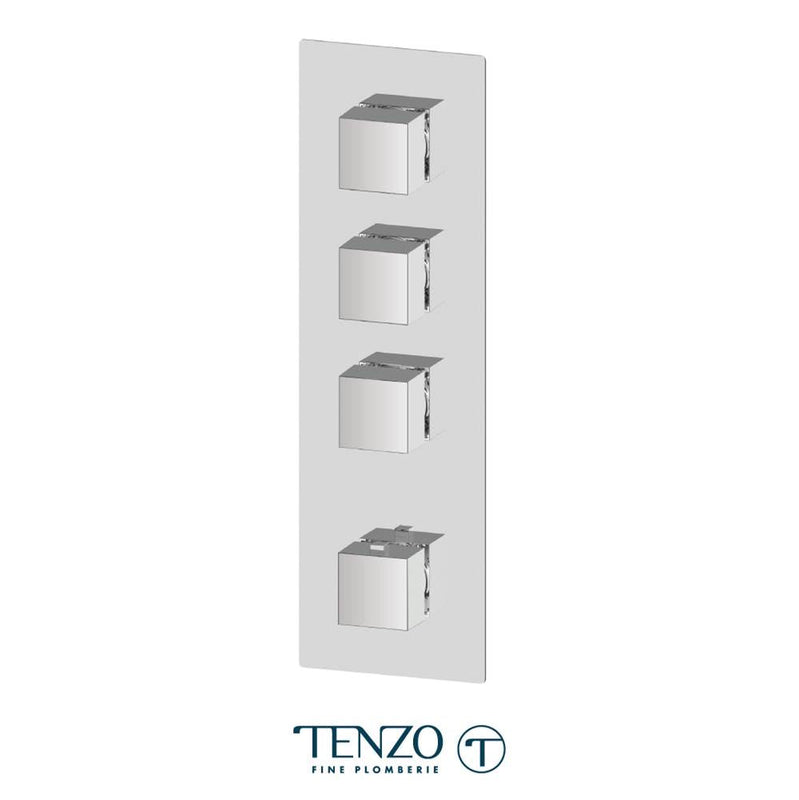 Tenzo F-SLT43-CR Extenza Valve Trims Slik Thermo. 2 Functions Chrome