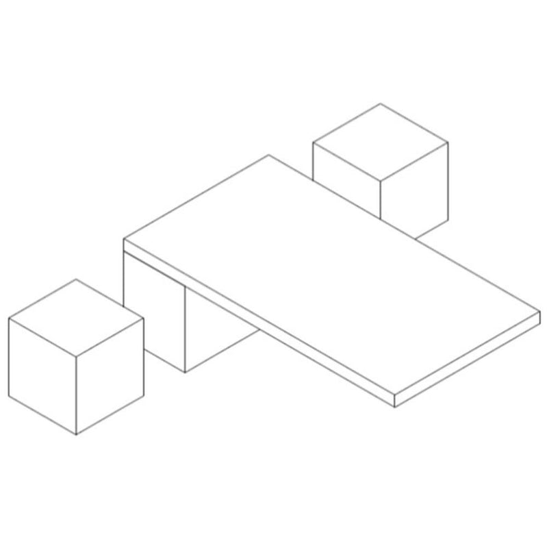 Artos F402-5 Milan 3-Hole Deck Mount Tub Filler SQU - Parent