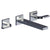 Franz Viegener FV203/J4.0 Domino Wall - Mounted Lavatory Faucet, Less Drain Assembly, Trim Only