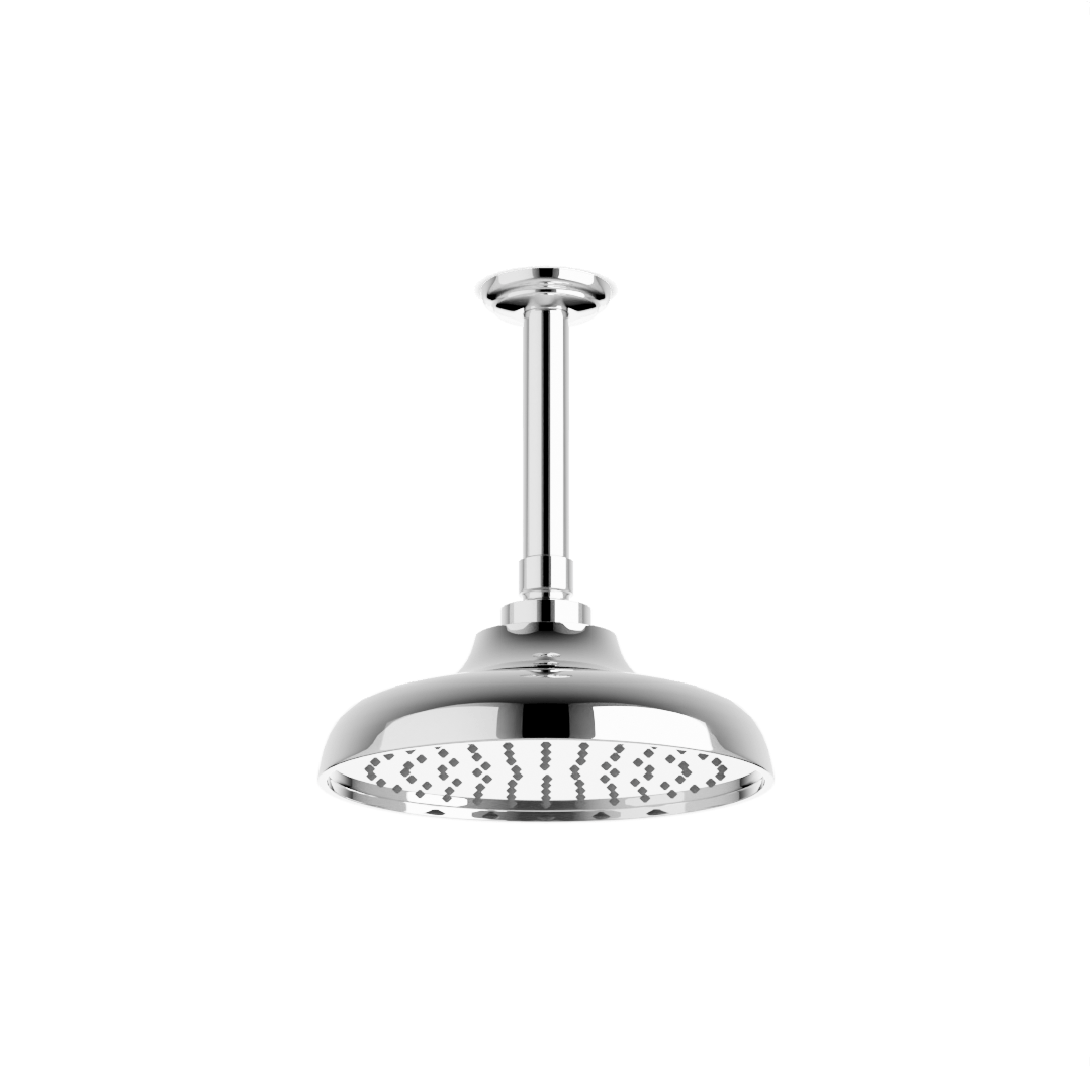 Artos F901-24CL Classic 8" Rain Shower Head on Ceiling Mount Arm