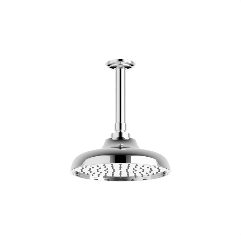 Artos F901-24CL Classic 8" Rain Shower Head on Ceiling Mount Arm
