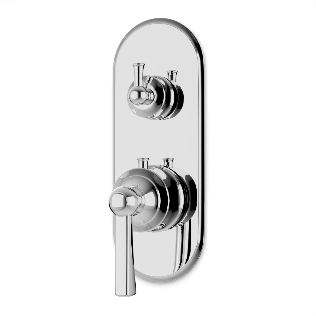 Artos F903B-65TK Classic Thermostat with 3-Way Diverter & Off Position Trim Kit