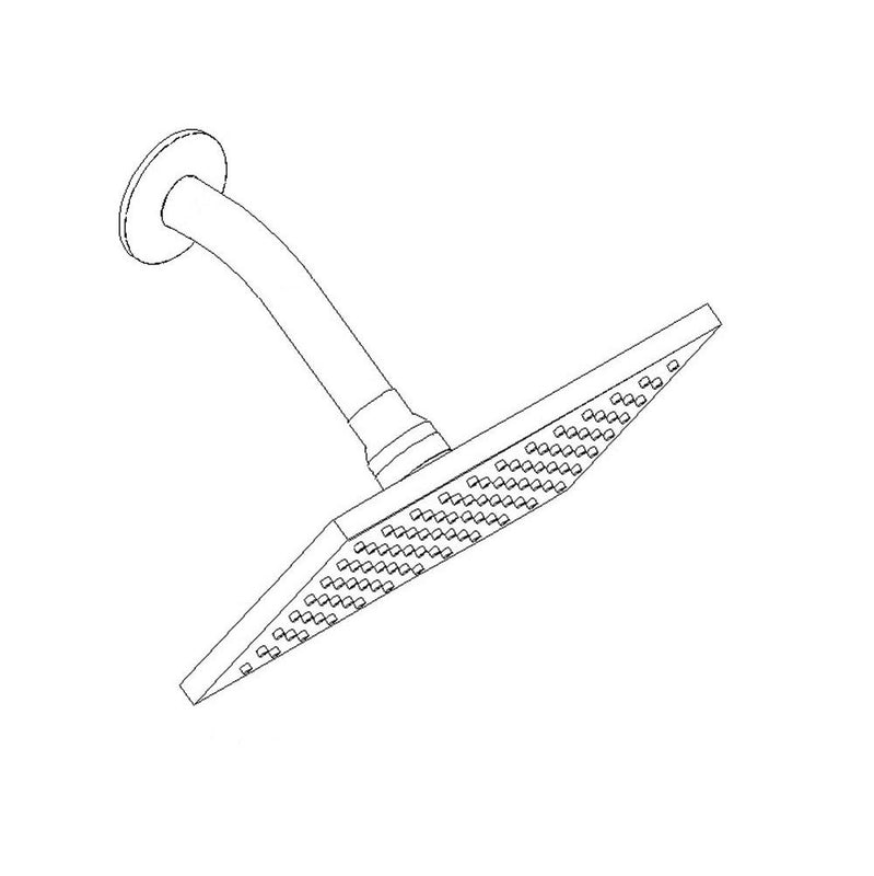 Artos F907-10 R+S 8" Shower Rainhead Wall Mount