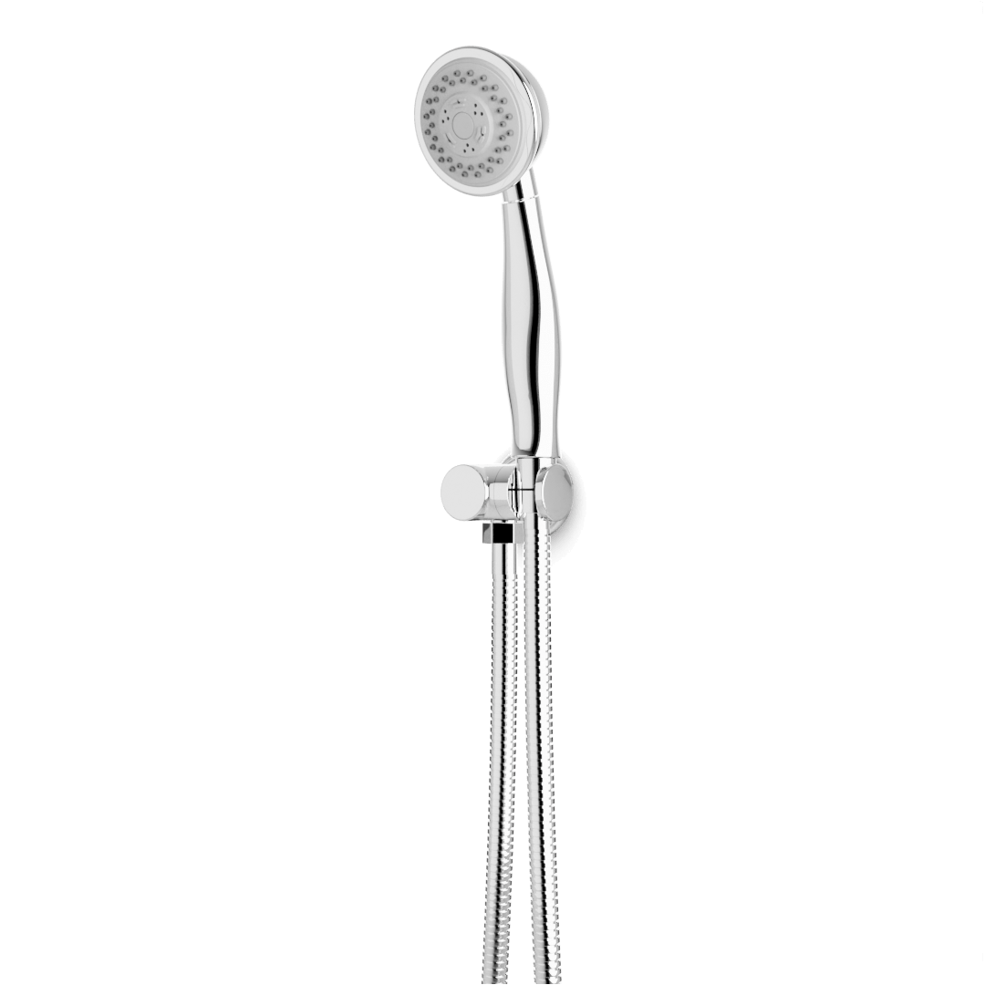 Artos F907-116 Classic Multifunction Flexible Hose Hand Shower Kit on Pivoting Hook