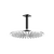 Artos F907-18/5 R+S 12" Shower Rainhead Ceiling Mount 4.75" Arm