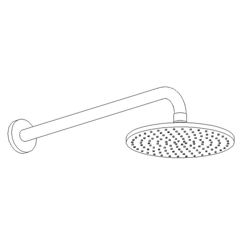 Artos F907-1 Opera 8" Shower Rainhead Wall Mount