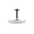 Artos F907-71 R+S 10" Shower Rainhead Ceiling Mount 4.75" Arm