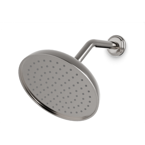 Artos F907-9CL Classic 8" Shower Head on Angled Arm