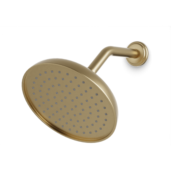 Artos F907-9CL Classic 8" Shower Head on Angled Arm
