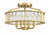 Crystorama FAR-6000-AG Libby Langdon for Crystorama Farris 4 Light Ceiling Mount - Aged Brass