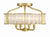 Crystorama FAR-6000-AG Libby Langdon for Crystorama Farris 4 Light Ceiling Mount - Aged Brass