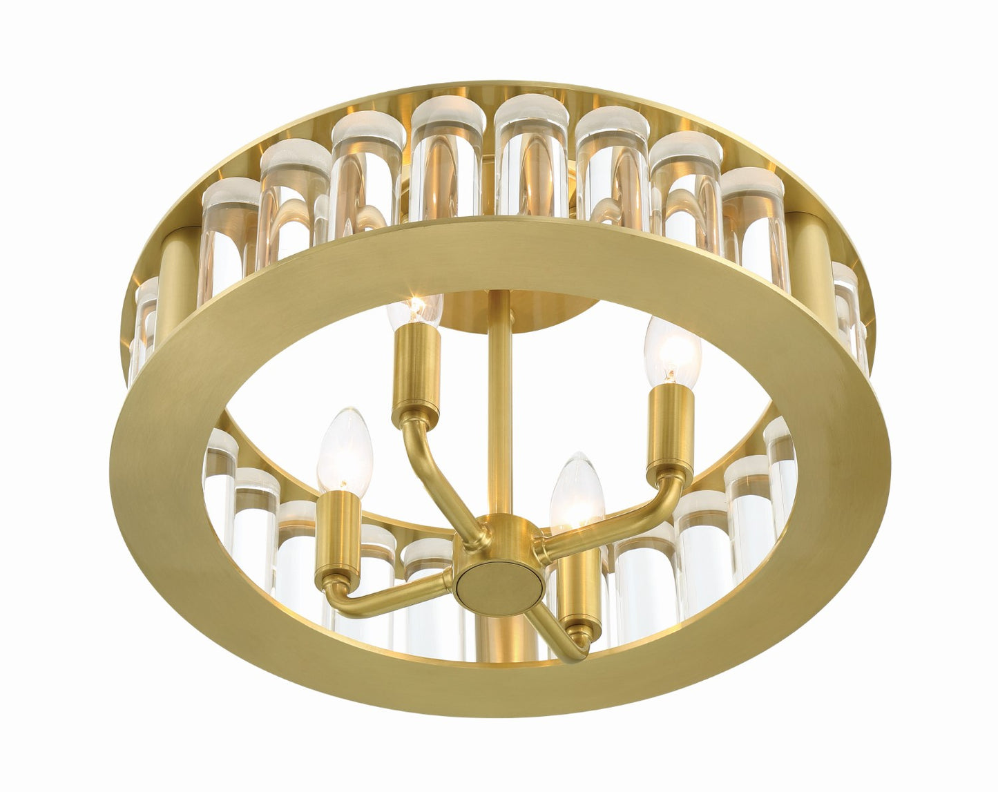 Crystorama FAR-6000-AG Libby Langdon for Crystorama Farris 4 Light Ceiling Mount - Aged Brass