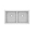 Riobel FAUM3318LD Fonsa 33" Double Bowl Undermount Quartz Kitchen Sink