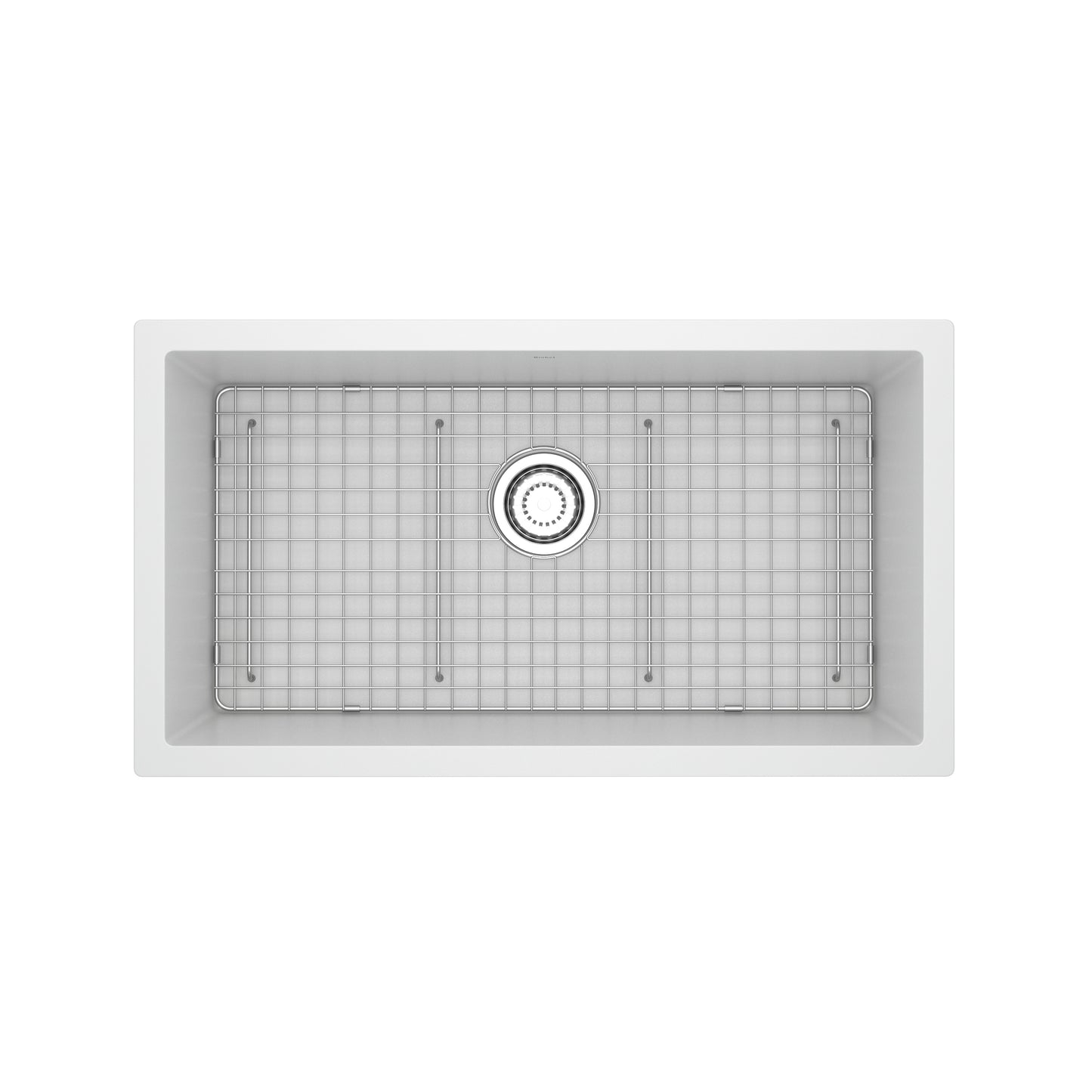 Riobel FAUM3318 Fonsa 33" Quartz Single Bowl Undermount Kitchen Sink