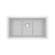 Riobel FAUM3318 Fonsa 33" Quartz Single Bowl Undermount Kitchen Sink