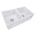 Nantucket Sinks FCFS3318D Double Bowl Farmhouse Fireclay Sink