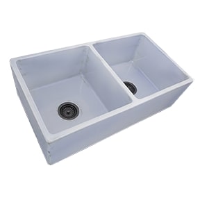 Nantucket Sinks FCFS3318D Double Bowl Farmhouse Fireclay Sink - Parent