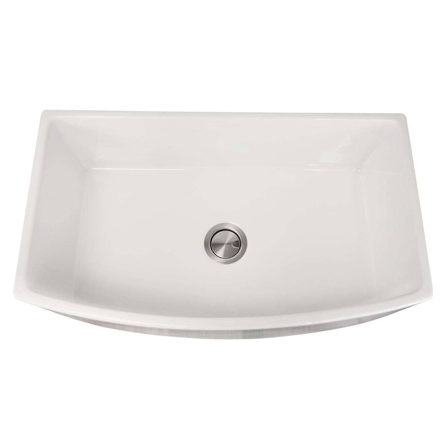 Nantucket Sinks FCFS3320CA 33 Inch Farmhouse Sink with Curved Apron