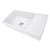 Nantucket Sinks FCFS36-DB 36 Inch Italian Farmhouse Fireclay Sink with Built-In Drainboard