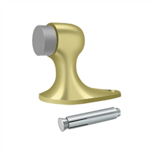 Deltana FDB218 Floor Door Bumper 2-1/8, Solid Brass