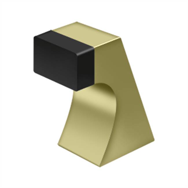 Deltana FDB250 Floor Door Bumper 2-1/2, Contemporary, Solid Brass
