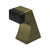 Deltana FDB250 Floor Door Bumper 2-1/2, Contemporary, Solid Brass