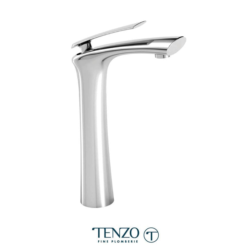 Tenzo FL12-CR Fluvia Single Hole Tall Lavatory Faucet Chrome