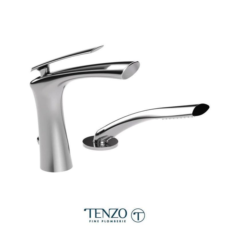 Tenzo FL31-CR Fluvia Deck Mount 2 Pcs Tub Filler Chrome