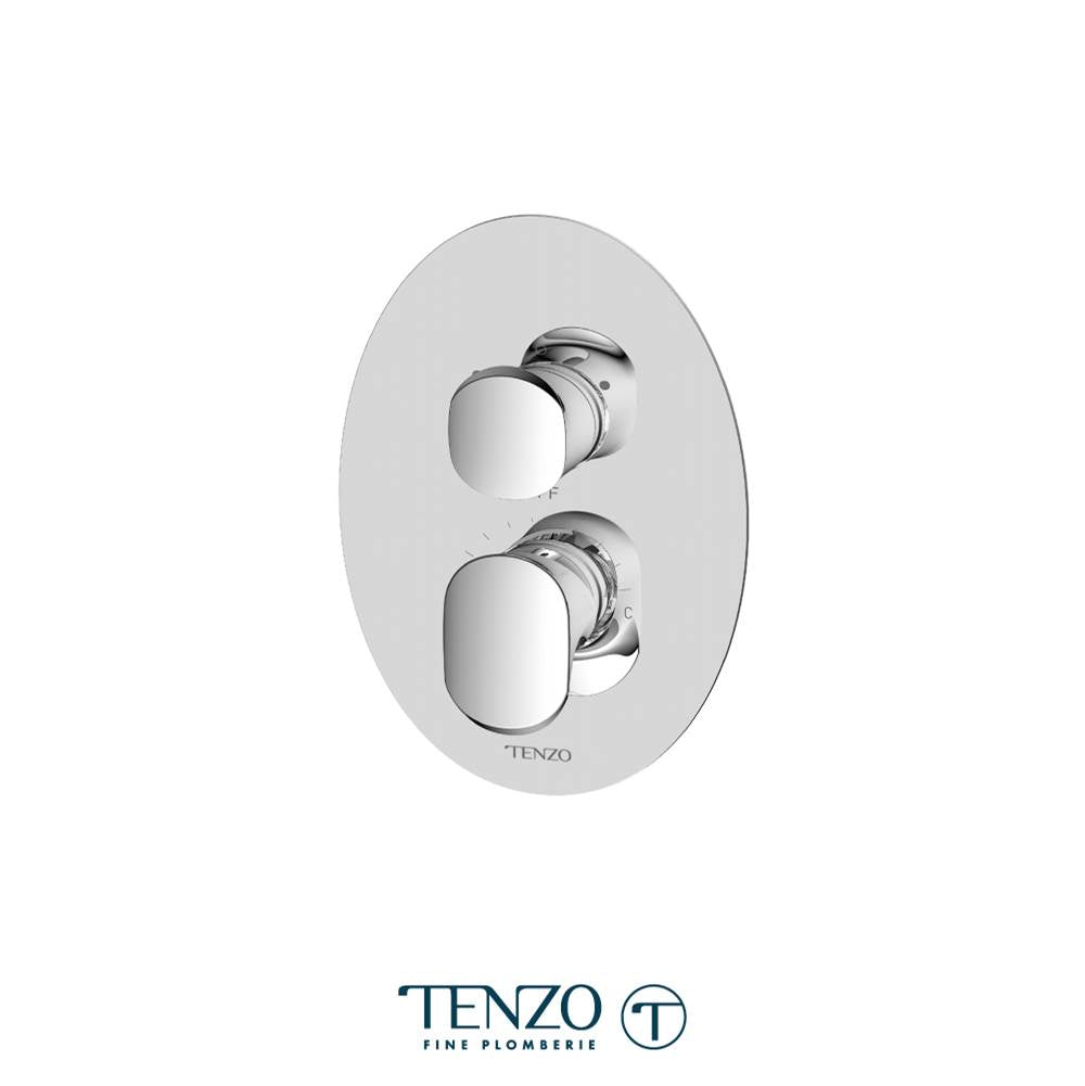 Tenzo FLPB32-CR Fluvia T-Box Valve 2 Functions Pressure Balance Chrome Finish