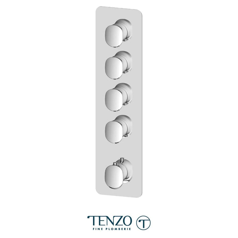 Tenzo FLT44-CR Extenza Valve Fluvia Thermo. 4 Functions Chrome