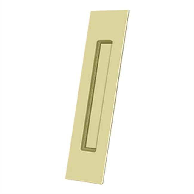 Deltana FP10225 Flush Pull, Rectangular, HD, 10 x 2-1/4 x 1/2, Solid Brass