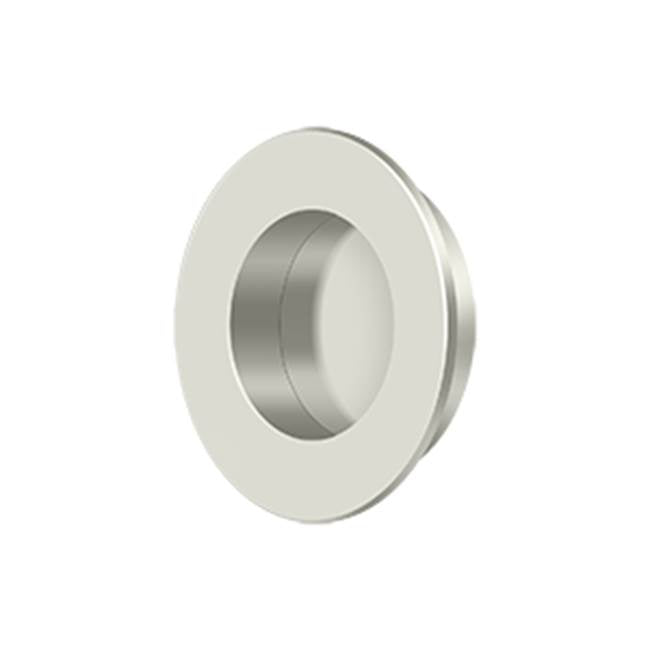 Deltana FP178 Flush Pull, Round, HD, 1-7/8, Solid Brass
